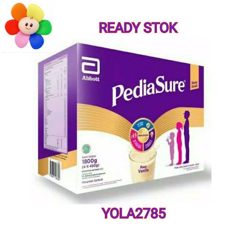

Pediasure Triplesure Vanila Coklat 1800 gram / 1800gram / 1800 gr / 1800gr
