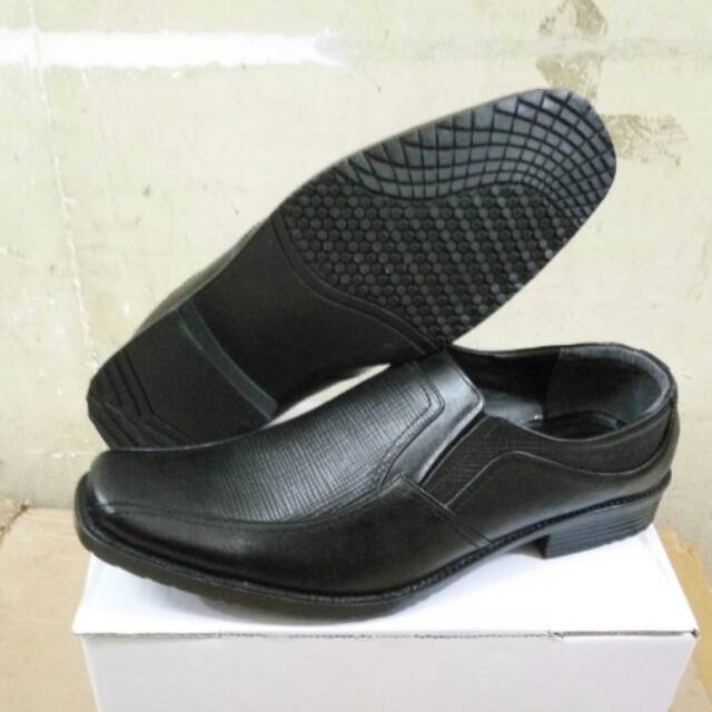 Sepatu Pantofel Blackdecker Kulit Ukuran JUMBO / besar