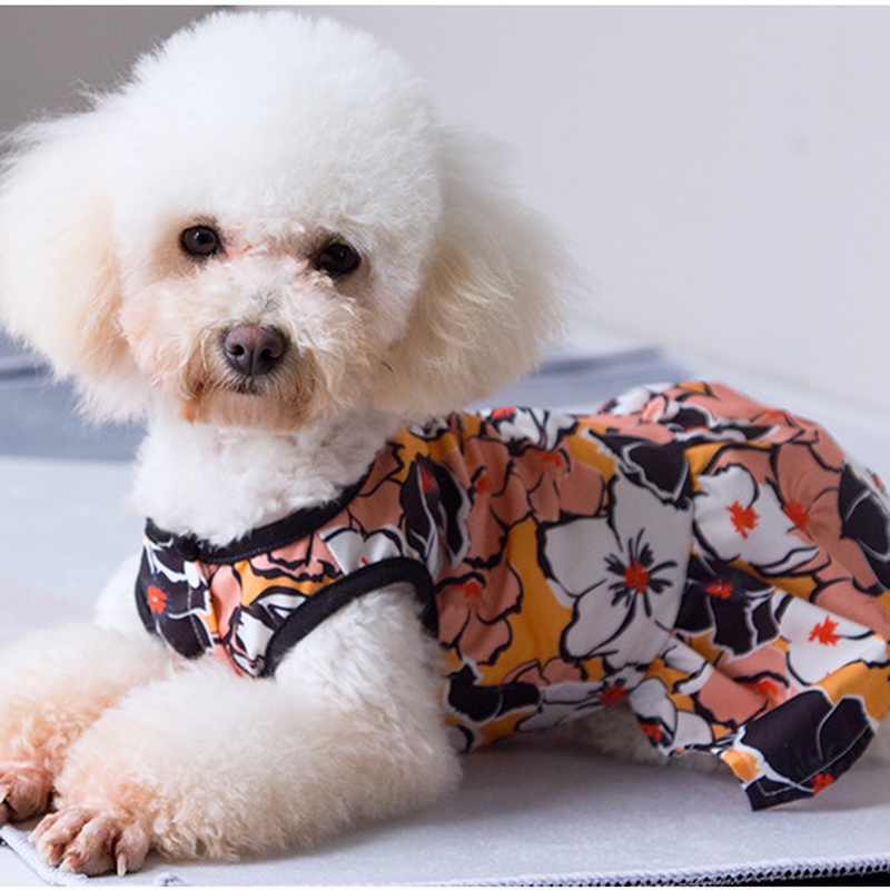 ★〓YUFeiPet〓★Pet Skirt Dog Big Skirt Cardigan Skirt Big Flower Skirt Is Easy To Put on And Take Off