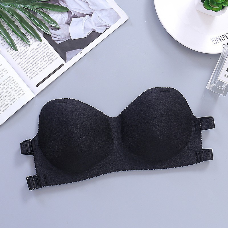 MOO RB020( COD) BEST SELLER tanpa kawat plus ivisible straples tanpa tali anti slip wanita impor
