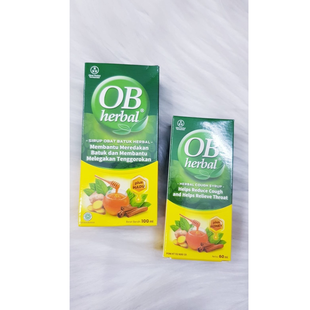 OB HERBAL  SIRUP OBAT BATUK HERBAL ISI 60ML &amp; 100ML