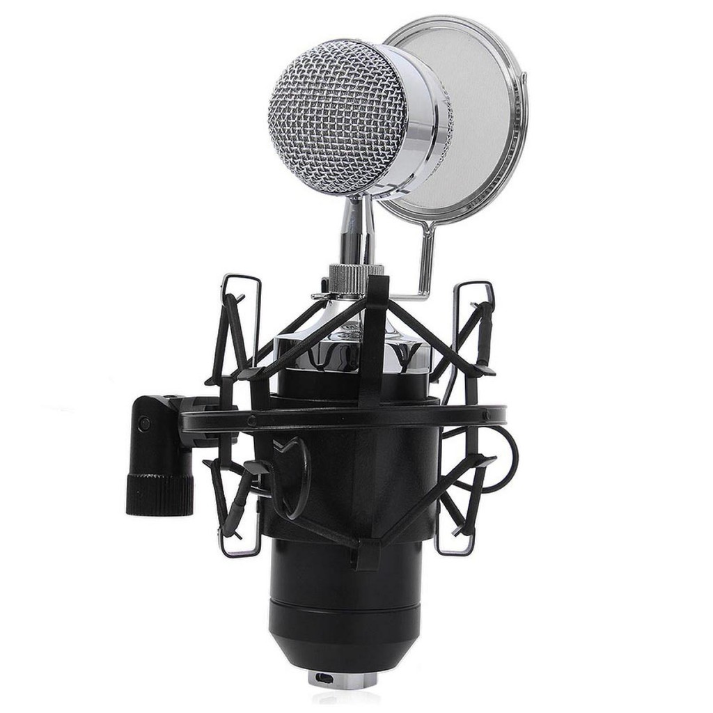 Microphone Kondenser Dengan Shock Proof Mount || Barang Unik Murah Lucu Berguna - BM-8000