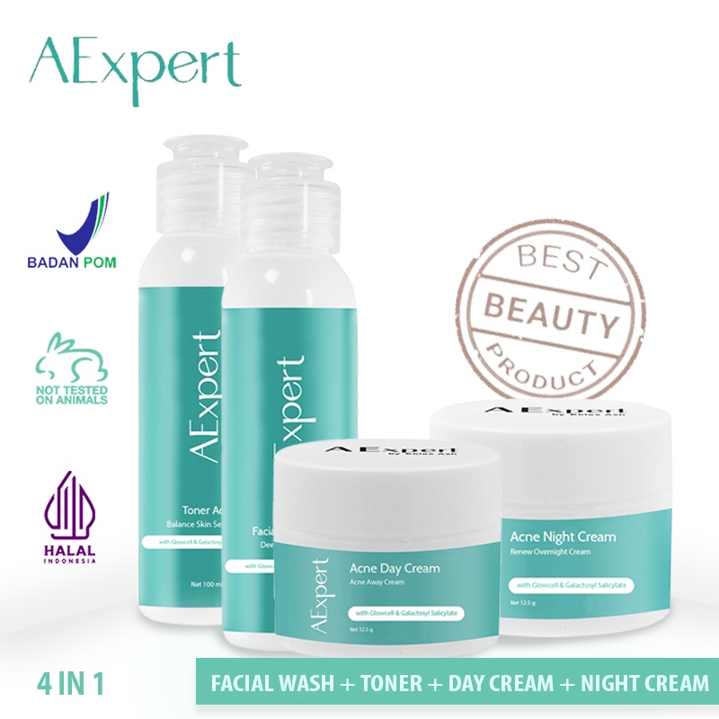 AExpert Skincare Acne Series Paket Lengkap 4 in 1 By Ashanty &amp; dr Ekles