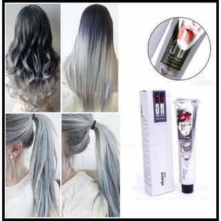 Promo Cat Rambut Warna Light Grey  Ash Grey  Permanent 