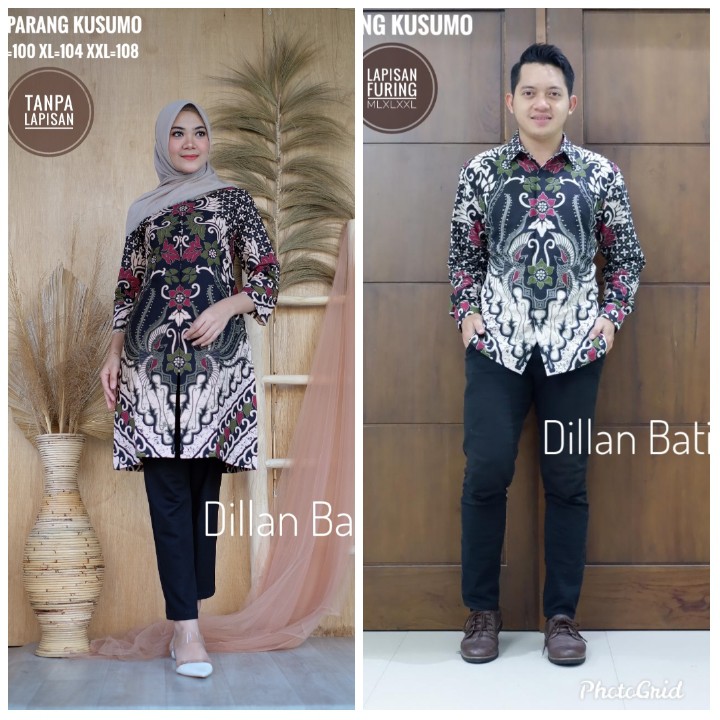 COUPLE PARANG KUSUMO DILLAN TUNIK BATIKSOLOAMANAH BAJU KEMEJA BATIK SOLO PRIA LENGAN PANJANG PENDEK LAPIS FURING ATASAN BATIK PREMIUM MODERN KATUN HALUS KERTAJAYA SURYA BRATA ADITYA PARANG MAHKOTA BIRU DONGKER AHY GOLD AMARTA ANGGADA ANTASENA ARJUNA UKAIL