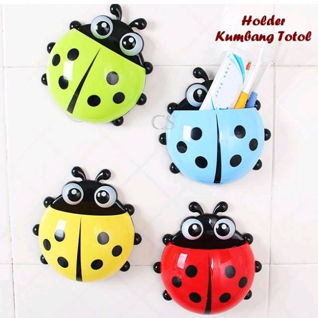 Tempat sikat gigi kumbang totol lucu