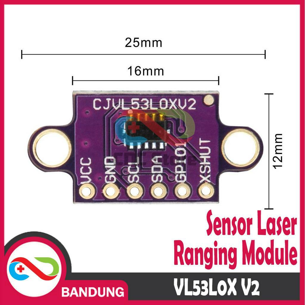 VL53L0X V2 LASER RANGE MODULE TIME OF FLIGHT SENSOR JARAK LASER