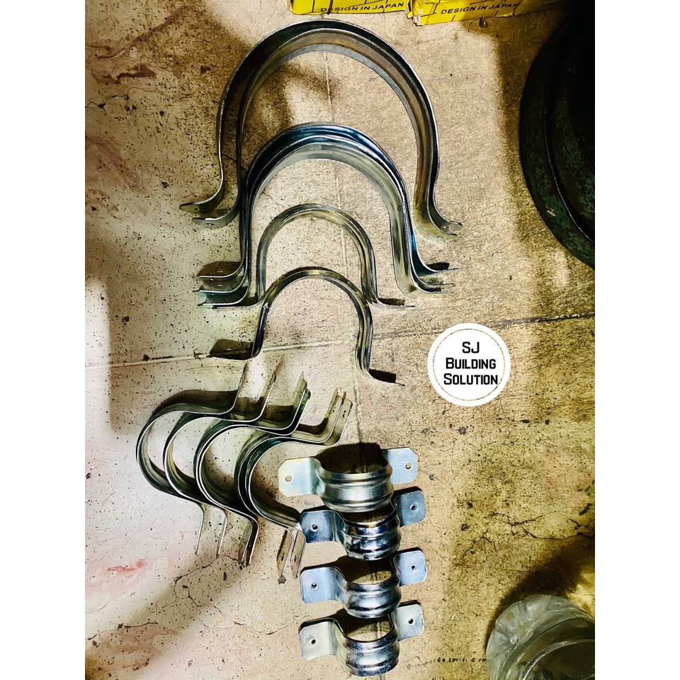 KLEM PIPA PLAT / KLEM BESI / KLEM SENG 1" 1.5" 2" 2.5" 3" 4" INCH
