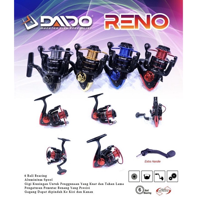 REEL DAIDO RENO BONUS HANDLE CADANGAN (1000-6000)