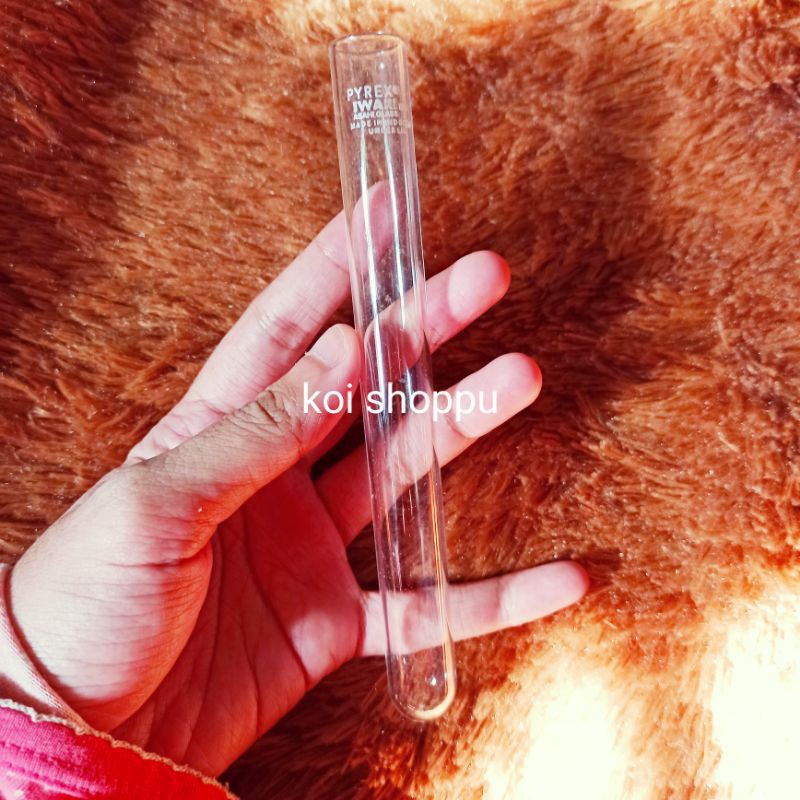 Lab Tabung Reaksi Kaca Iwaki 20 ml / Test Tube Pyrex 20ml  Laboratorium botol penelitian labs