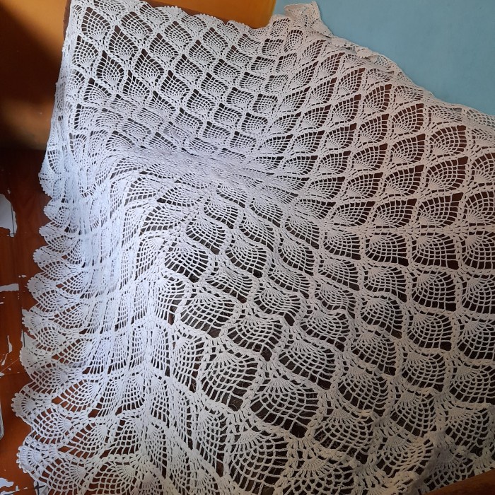 Taplak Meja Makan - Taplak Meja Makan Rajutan Baru