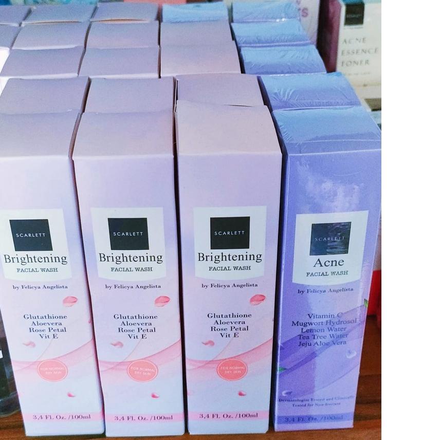 NEW PRODUCT  9.9 READY (BISA COD) Scarlett Whitening Mini Tester Facial Wash 30ml (Original 100%) TE