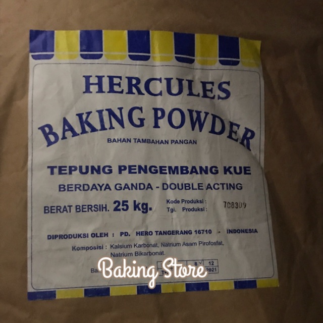 Baking Powder Double Acting BPDA Hercules Repack 500gram