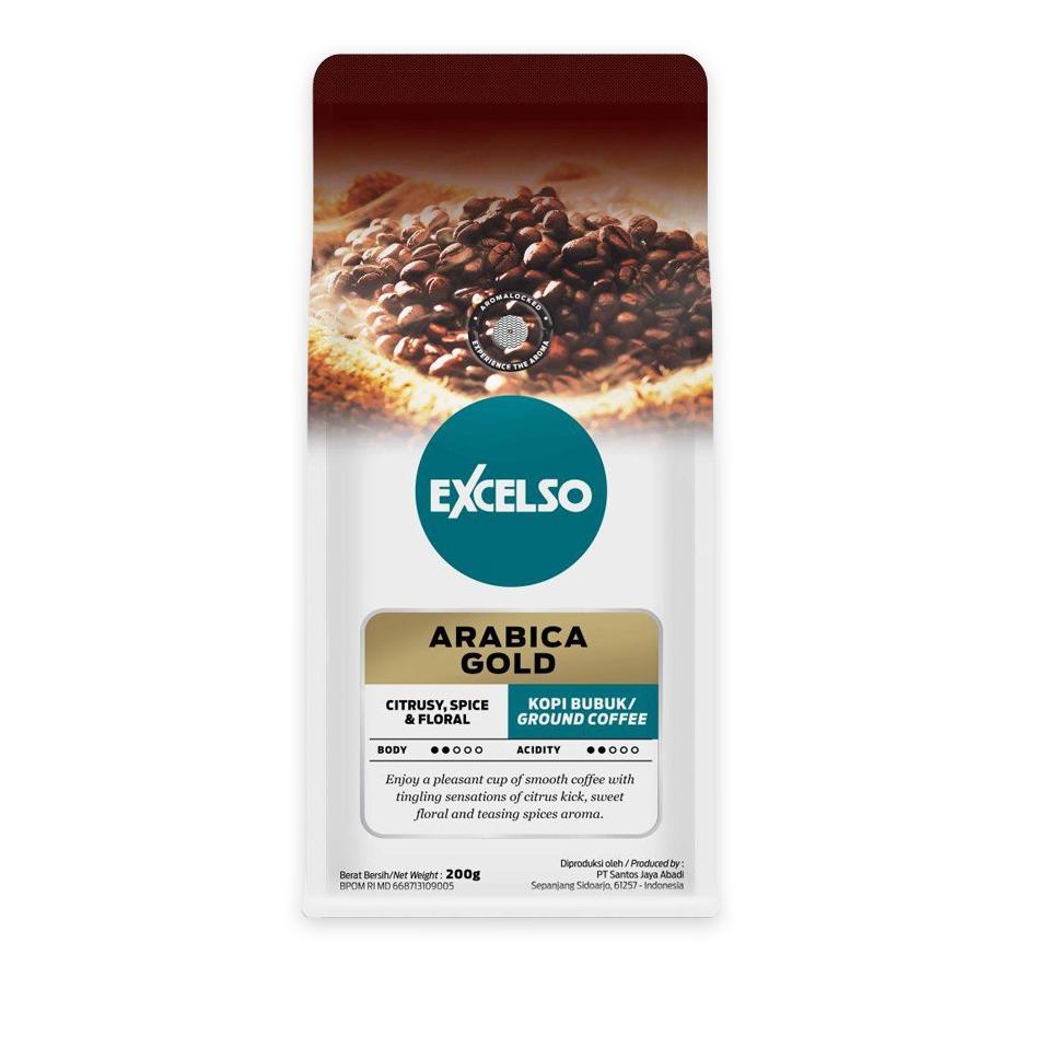 

Cuci Gudang / InH Excelso Kopi Arabica Gold Bubuk 200G /Promo@bulanan