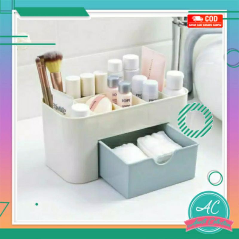 Rak ATK Laci minimalis Tempat alat kosmetik make up aksesoris wanita serbaguna