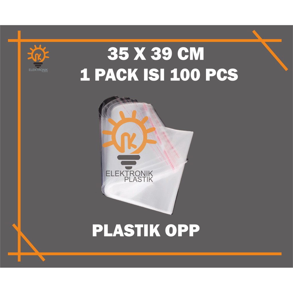 

(100 lembar) Plastik OPP 35 x 39 Kemasan Baju Jaket Jilbab - Packing Olshop
