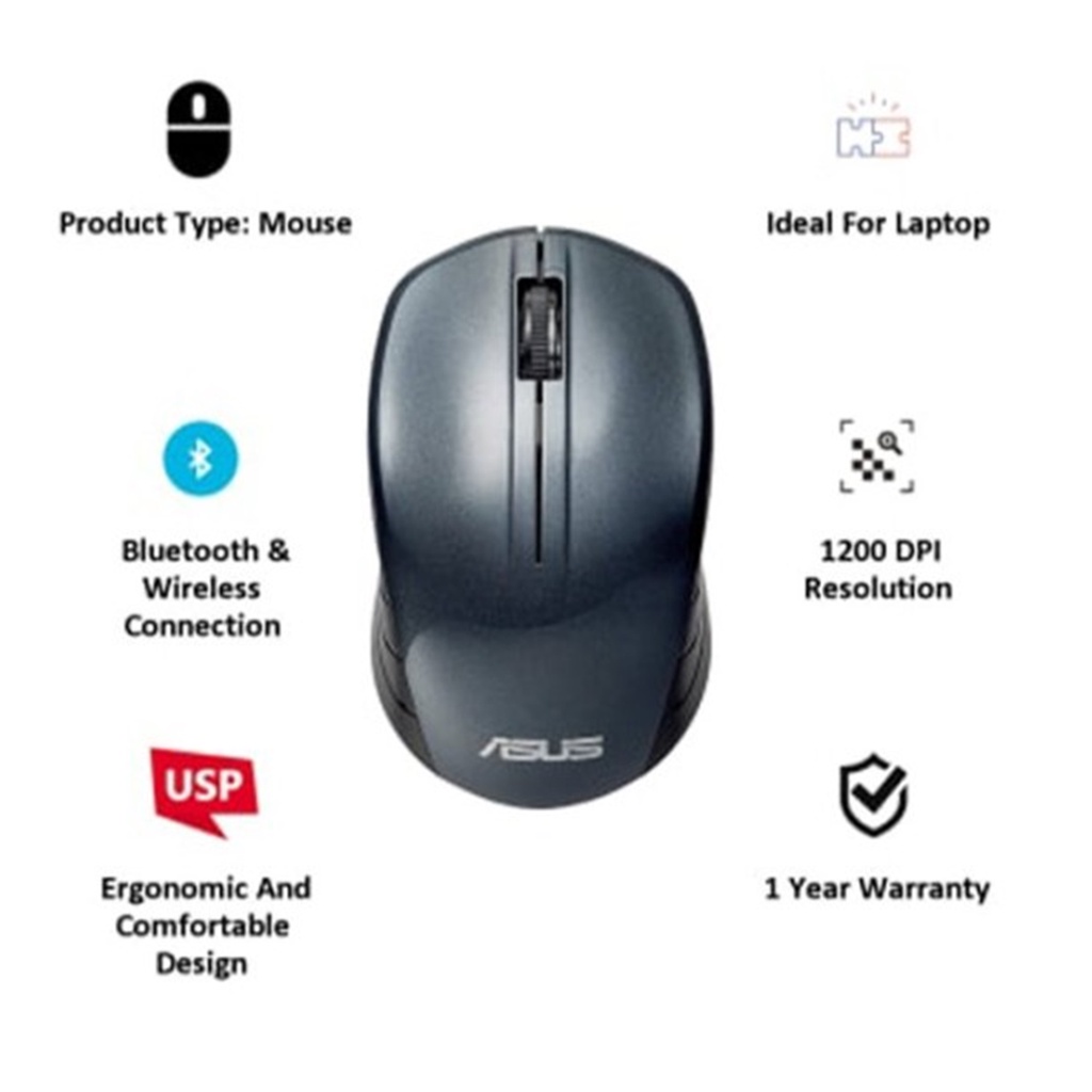 ASUS WT200 Wireless Mouse - Mouse Wireless Asus