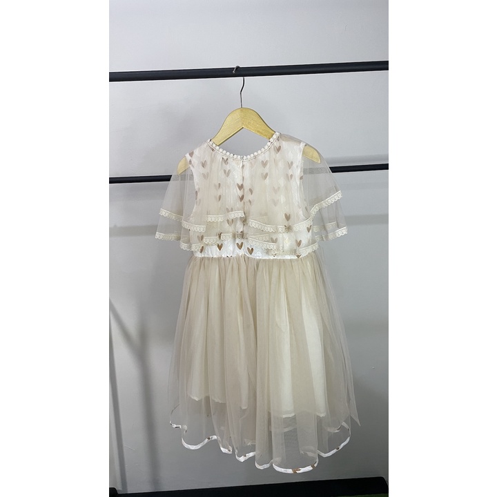 DRESS IMPORT anak motif HEART | DUO KRUCILS