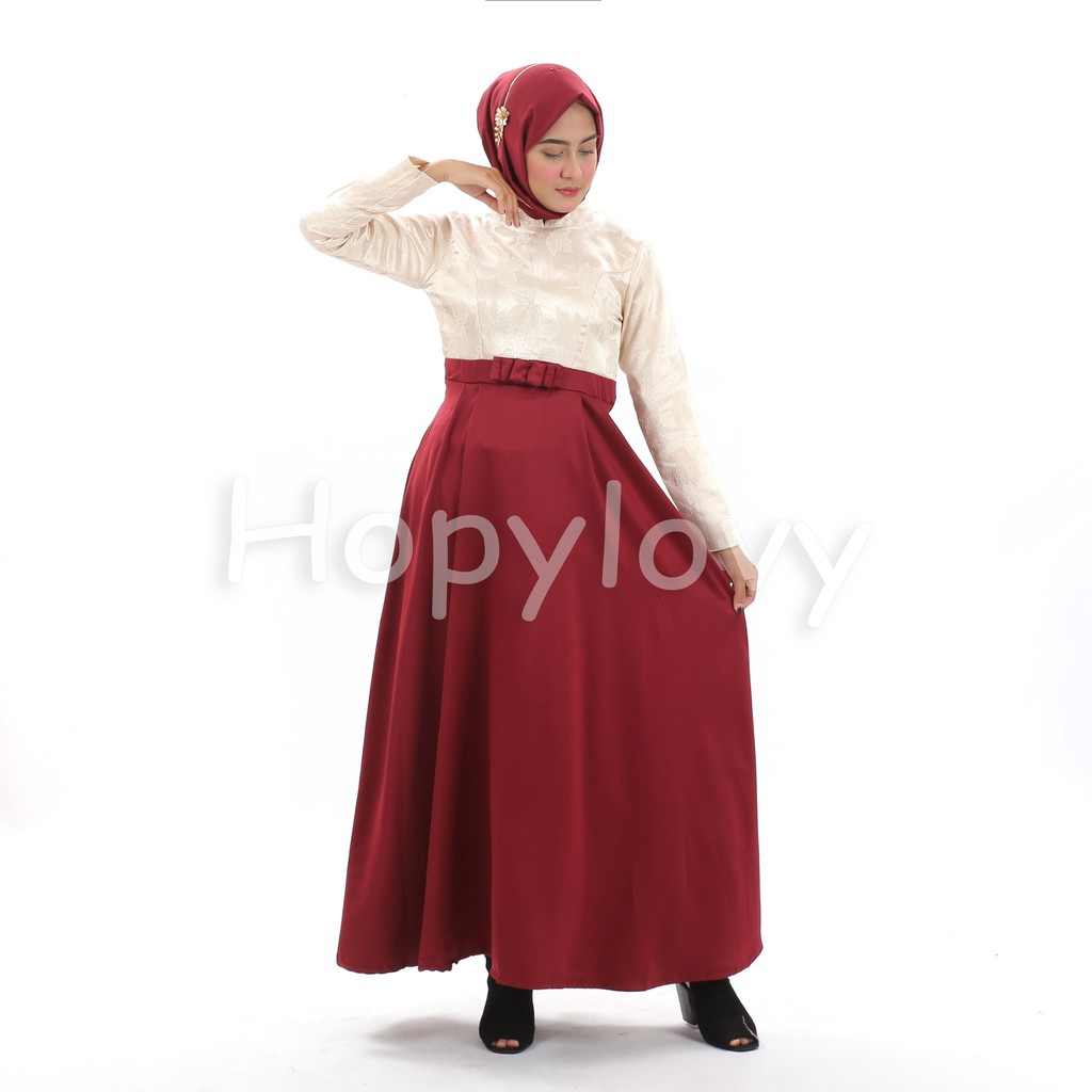 HOPYLOVY - MAXI DRESS MAHIRA (JAQUARD)