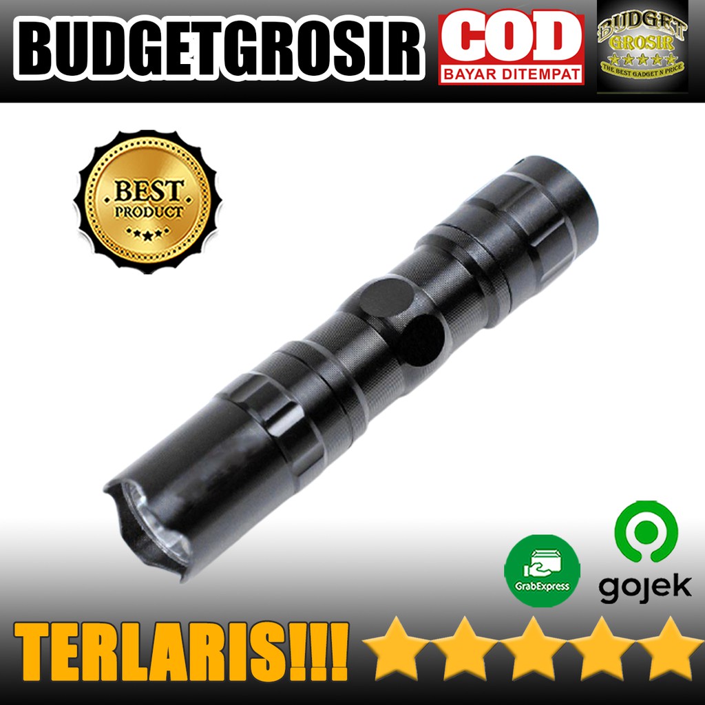 Senter LED Flashlight Waterproof 3W - TaffLED