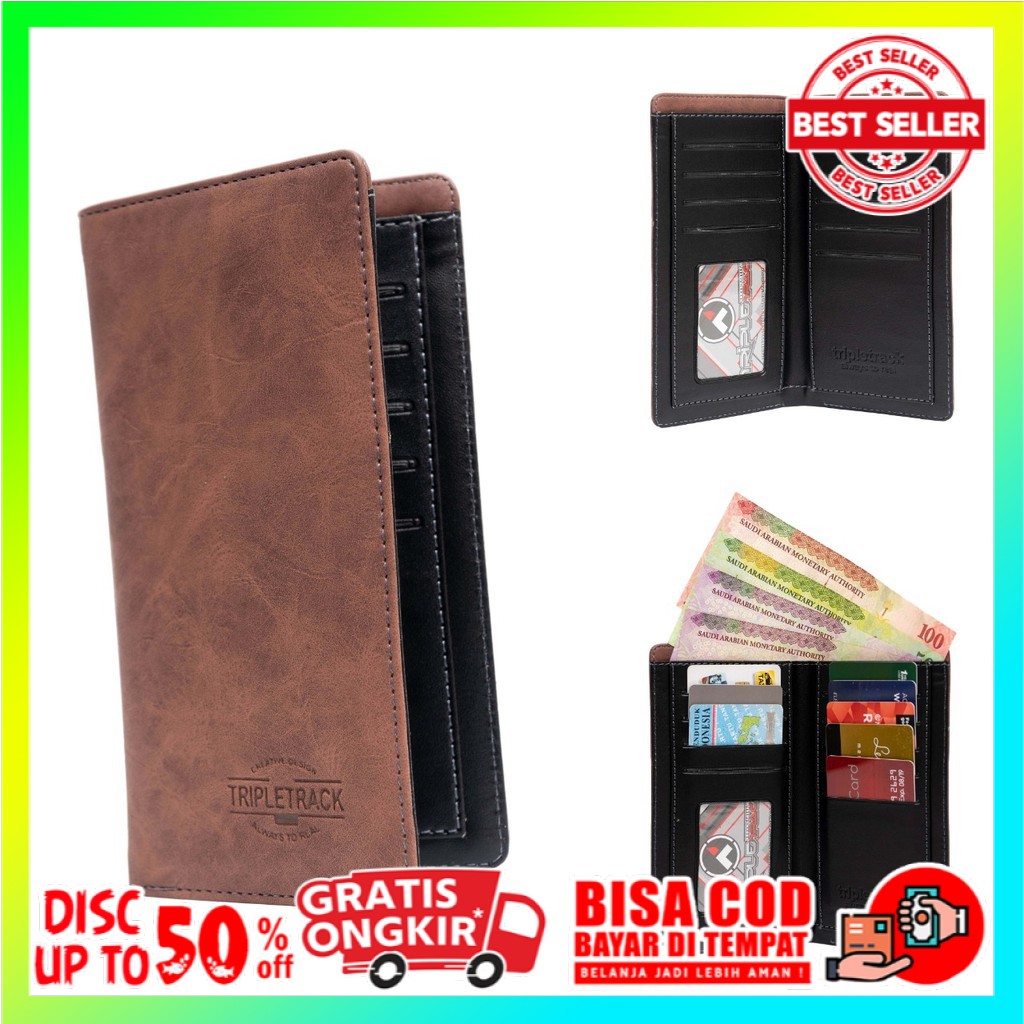 DOMPET KULIT PRIA DOMPET PANJANG PRIA KULIT IMPORT ORIGINAL BRANDED DOMPET PANJANG PENDEK PRIA KEREN