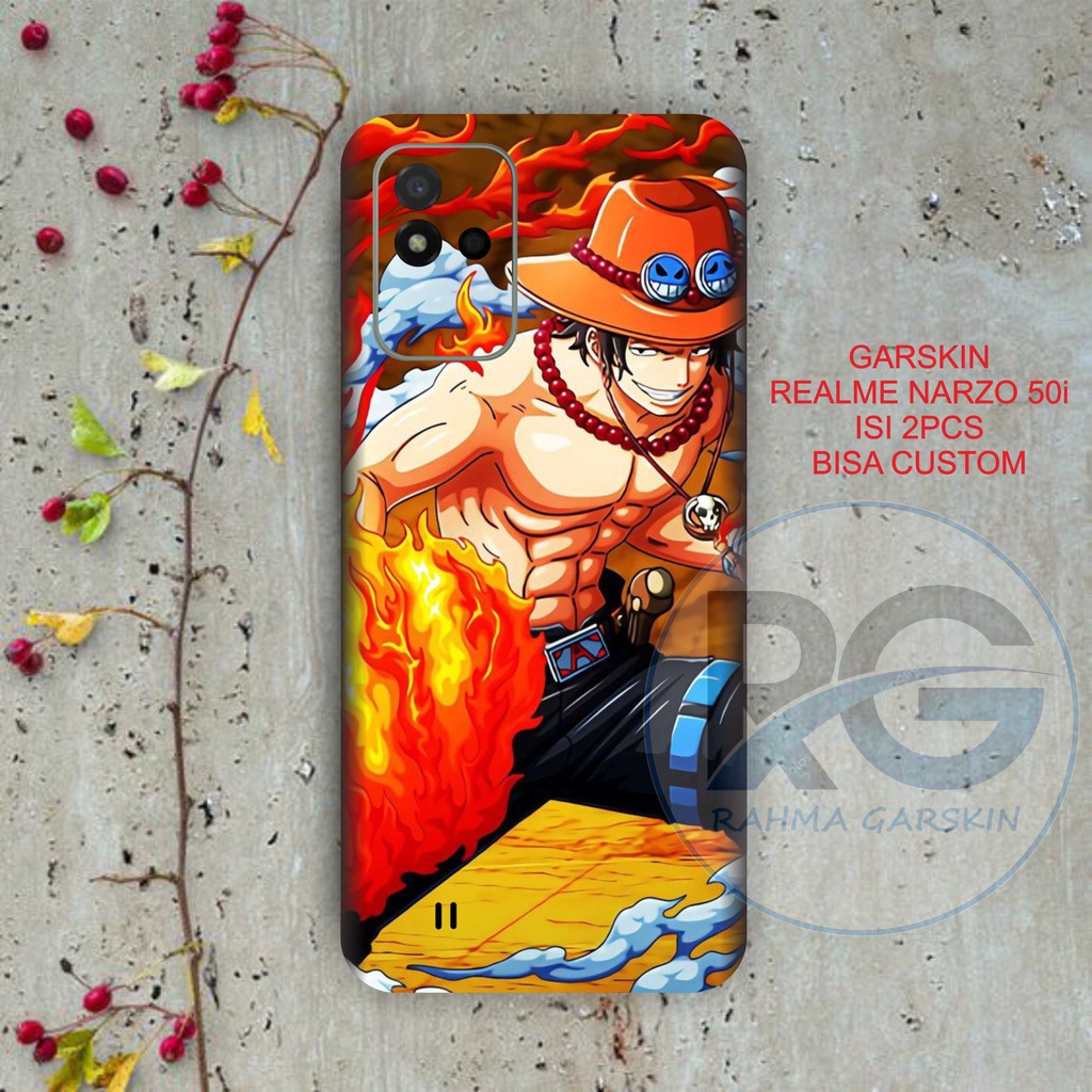 GARSKIN SKIN HANDPHONE REALME NARZO 50i MOTIF TOP CODE 1-3 DAPAT 2PCS GARSKIN FREE CUSTOM MOTIF GARS