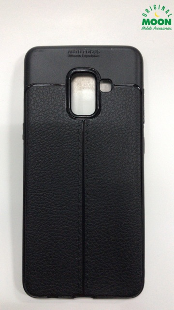 Case samsung a5 2018 autofocus leather cover kulit softcase casing silikon promo murah