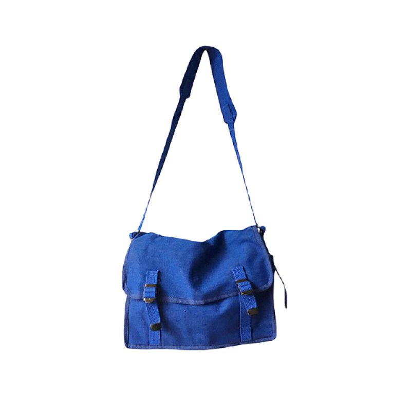 Tas Selempang Pria Kanvas Jadul - Biru