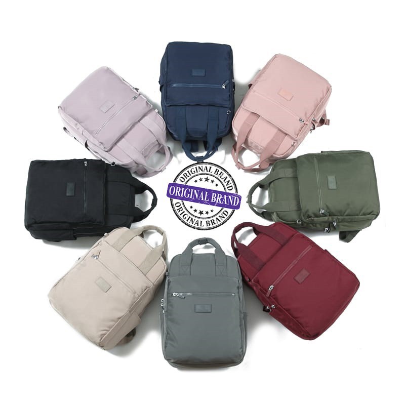 GUDIKA 5119 - Tas Ransel Laptop Wanita Kekinian Import Original Terbaru Bahan Nilon Waterproof Anti Air Premium Korea bisa muat banyak barang banyak slot kocek terlaris - tas wanita - tas cewek - tas kerja - tas laptop - rangsel - gudika bag - tas gudika