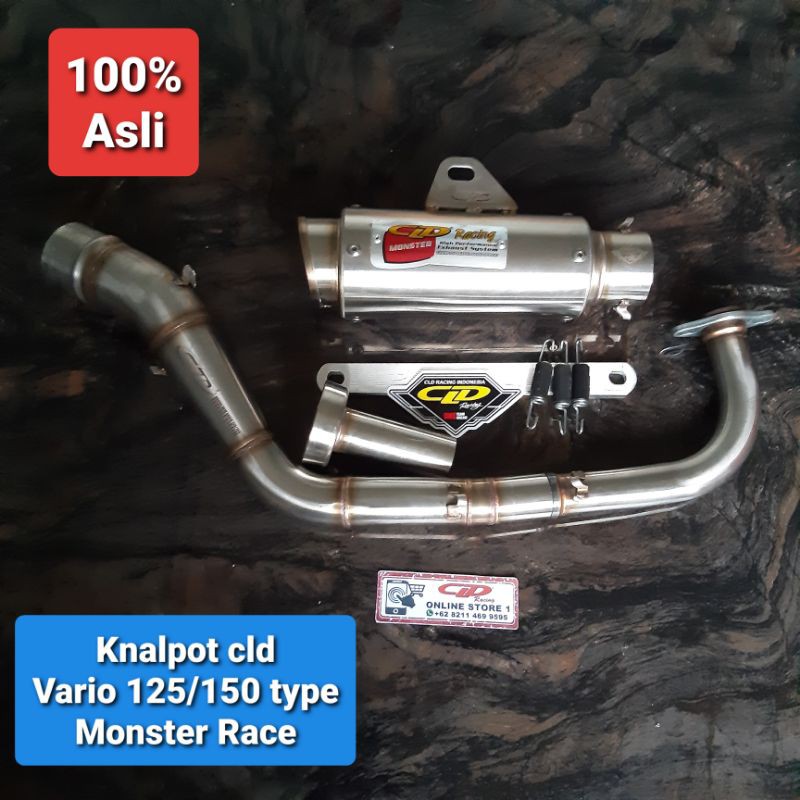 Knalpot cld racing Vario125/150 old/new type Monster Race