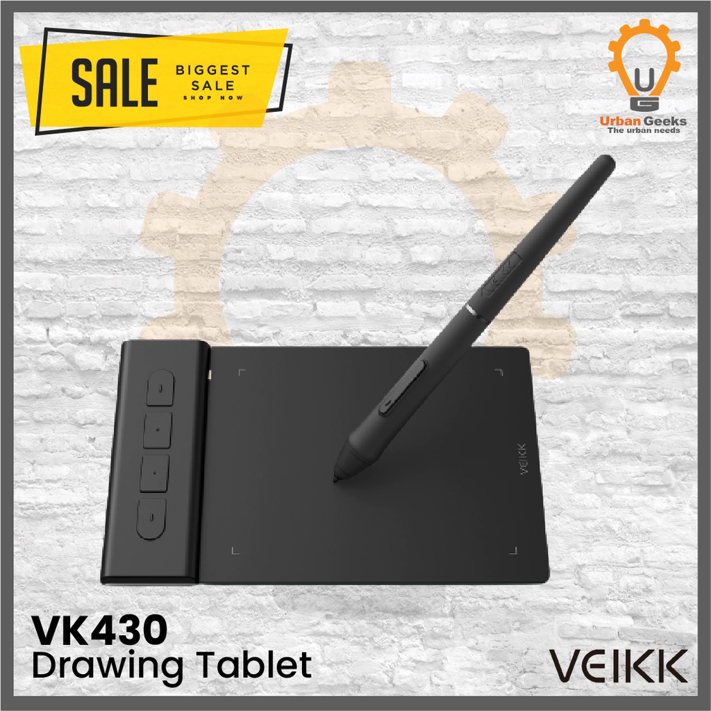 Drawing Tablet VEIKK VK430 Digital Graphic Tablet OSU Alt S640 VK640 A30