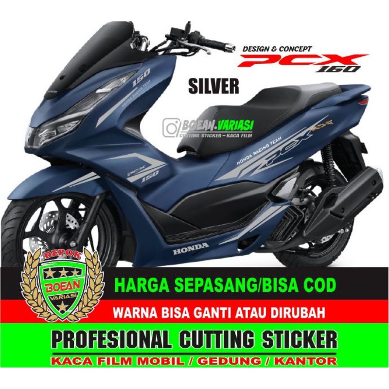 Cutting Sticker PCX 160 ROYAL MATTE BLUE PCX 160 BIRU