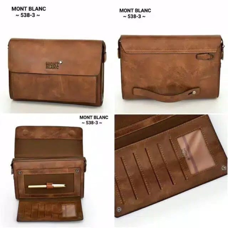 Handbag Montblanc Pria &amp; Wanita /Clutch Pria &amp; Wanita Mewah + Pulpen PREMIUM