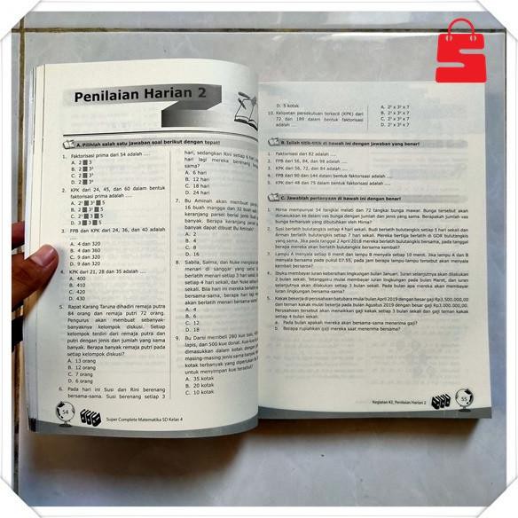 BUKU SOAL SD - BUKU AKM - SUPER COMPLETE MATEMATIKA SD KELAS 4, 5, 6