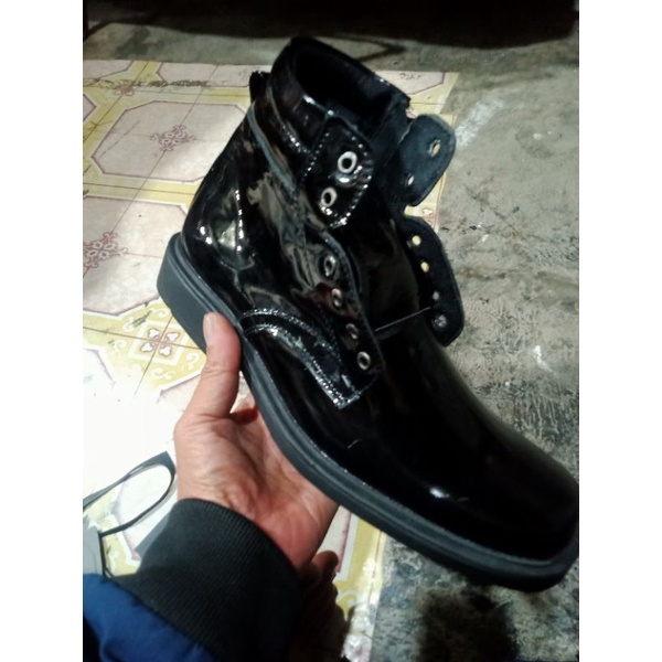 /garansi PDH asli /Sepatu PDH Pria Kulit Asli Sepatu SATPAM TNI POLISI SECURITY Pantofel casual berkualitas murah terbaru