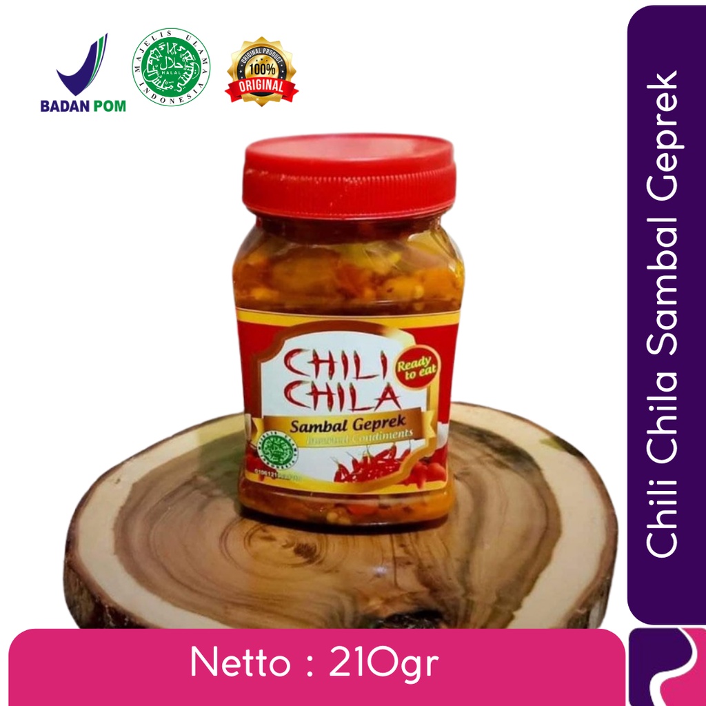 

Chili Chila Sambal Geprek Non Msg & Pengawet 210gr