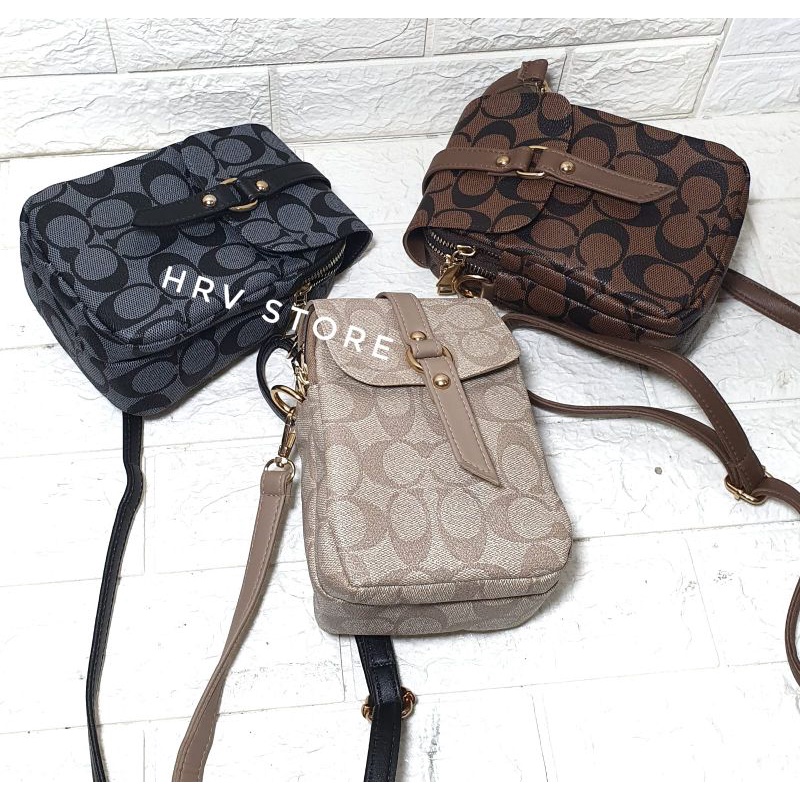 Dompet hp wanita dompet selempang coac
