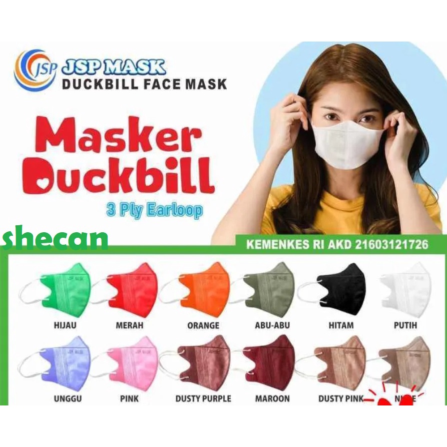 MASKER DUCKBILL JSP WARNA ISI 50