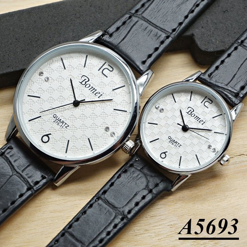 Jam Tangan Couple Bomei Diamond - Kode A5693, A5694