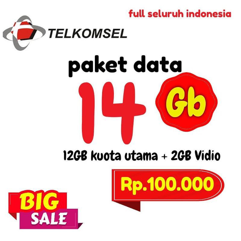Promo Paket Data Telkomsel Flash Simpati As Loop M-Kios Bulk Kuota Internet  Super Murah