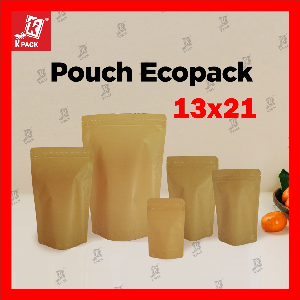 [10 Lembar]  STANDING POUCH PAPERFOIL MERK KPACK 13x21
