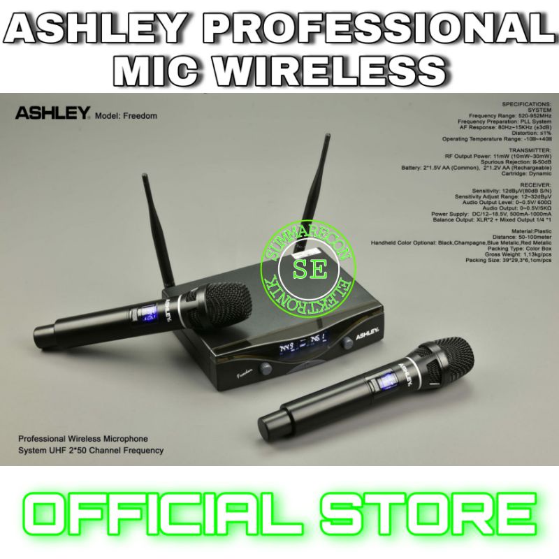 mic wireless ashley original ashley freedom