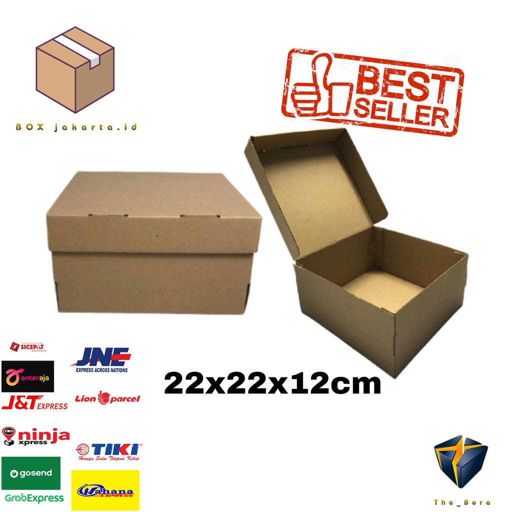 

KARDUS KARTON BOX DIE CUT Kardus Uk. 22x22x12 cm...box karton Die Cut CAKE