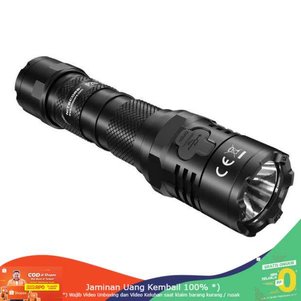 (BISA COD) RVOSTR NITECORE P20i Senter LED Tactical Flashlight SST-40-W 1800 Lumens