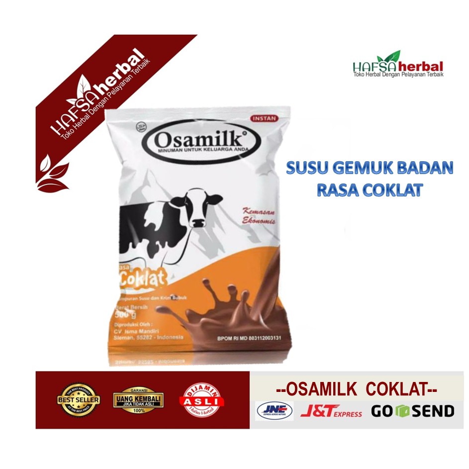 

Susu Osamilk Coklat 500gr Susu Gemuk Badan