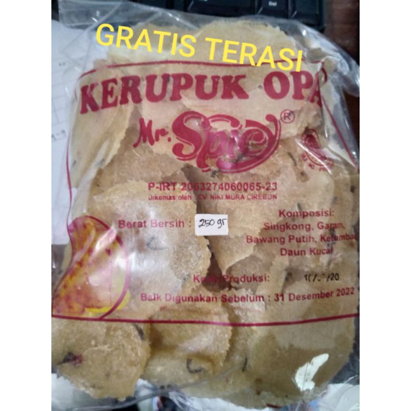 

Kerupuk Opak 250gram