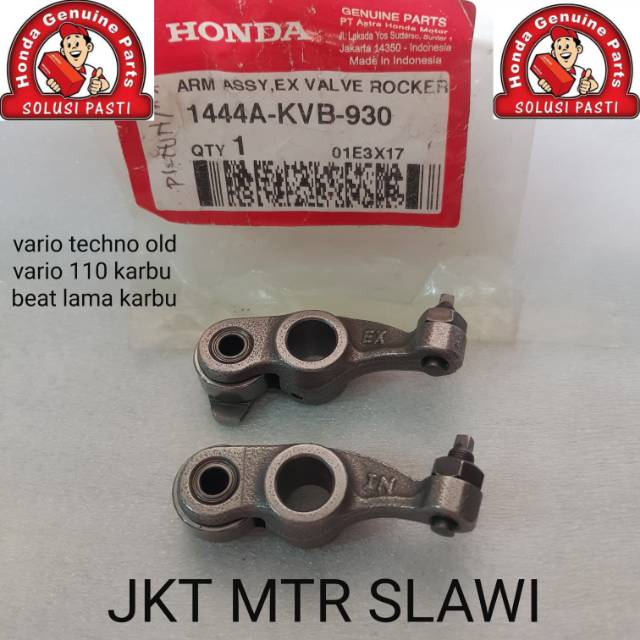 Arm assy ex in value rocker arm pelatuk  vario lama ori Honda