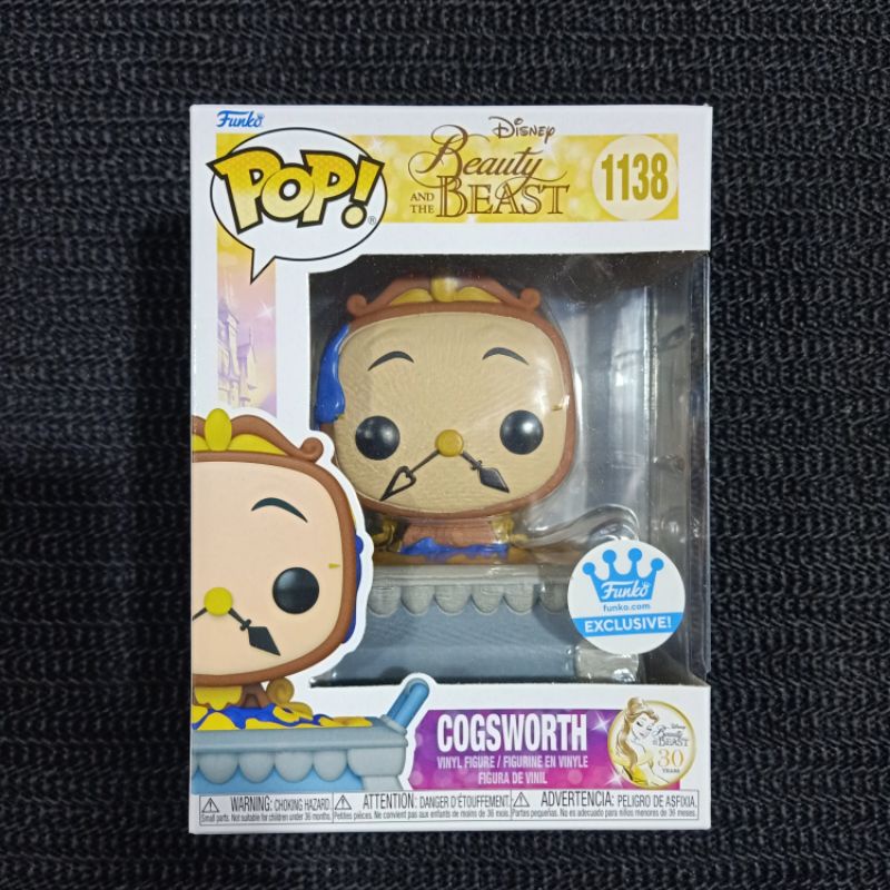 Funko Pop Disney: Beauty AND THE BEAST : COGSWORTH #1138 (Funko Shop Exclusive)