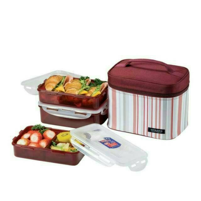 Lock n Lock Family Lunch Box 3 pcs Kotak bekal