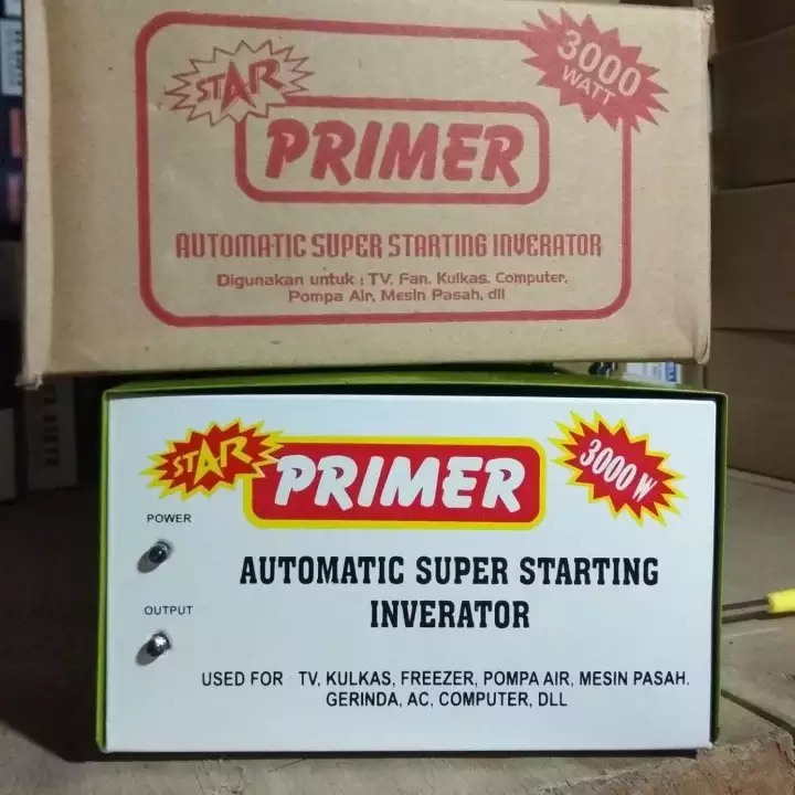 Star Primer 3000W Inverator - Power Starting - Input 110 - 220W - Output 220V - Penampung Setrum - A